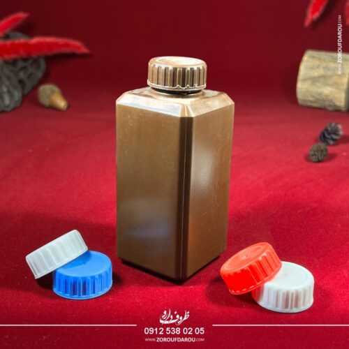 بطری ویال پلاستیکی 200 سی سی چهارگوش - Image 2