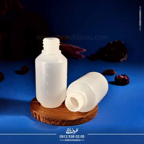 بطری 50 سی سی مدرج (2) بطری مدرج پلاستیکی