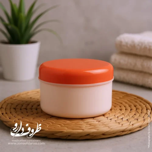 قوطی کرم درب پیچ 100 گرمی تخت - تصویر 1
