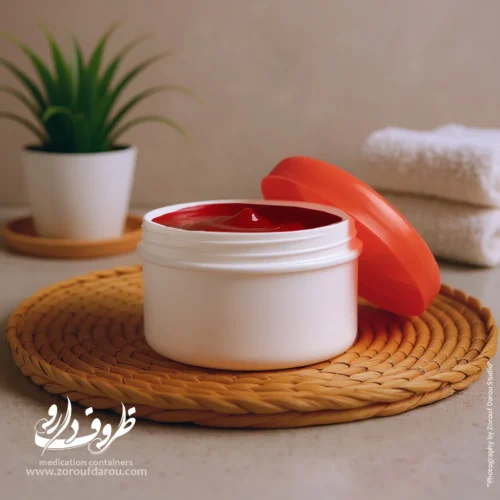 قوطی کرم درب پیچ 100 گرمی تخت - Image 4