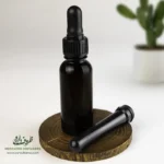 بطری پلاستیکی پت 30 سی سی گرد دهانه 18 قهوه ای درب میله قطره ای مناسب برای مواد مایع