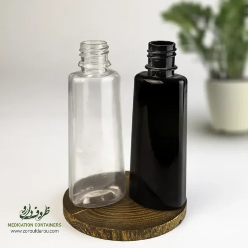 بطری-پلاستیکی-پت-60-سی-سی-آلفا-دهانه-18 بطری پلاستیکی پت 60 سی سی آلفا دهانه 18 مناسب برای مواد مایع