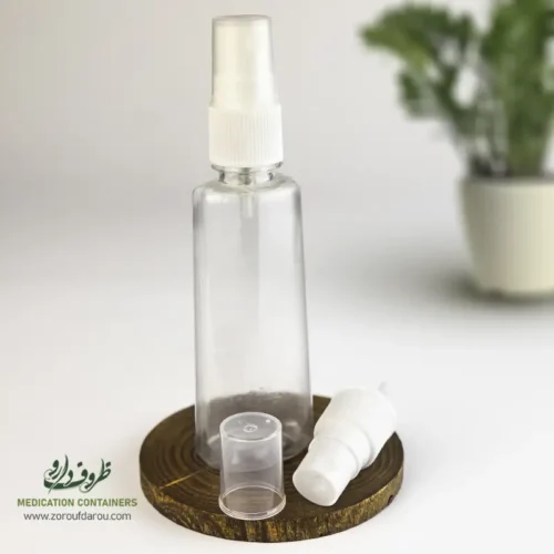 بطری-پلاستیکی-پت-60-سی-سی-آلفا-دهانه-18-شفاف-درب-پمپ-اسپری-رقیق-پاش بطری پلاستیکی پت 60 سی سی آلفا دهانه 18 شفاف درب پمپ اسپری رقیق پاش مورد مصارف برای مواد مایع رقیق