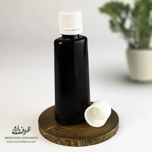 بطری-پلاستیکی-پت-60-سی-سی-آلفا-دهانه-18-قهوه-ای-درب-کپ-دراپر بطری پلاستیکی پت 60 سی سی آلفا دهانه 18 قهوه ای درب کپ و دراپر برای مواد مایع رقیق