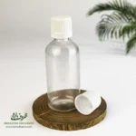 بطری پلاستیکی پت 60 سی سی گرد دهانه 18 شفاف درب کپ و دراپر برای مواد مایع رقیق