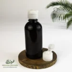 بطری پلاستیکی پت 60 سی سی گرد دهانه 18 قهوه ای درب تاج خروسی برای مواد مایع رقیق