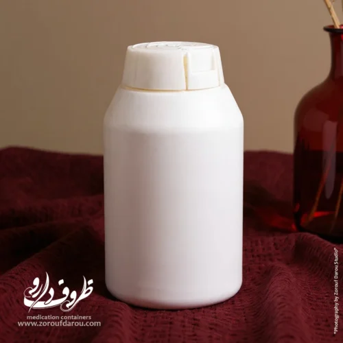 قوطی پلی اتیلن 200 سی سی ادویل با درب - Image 2