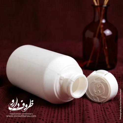 قوطی پلی اتیلن 200 سی سی ادویل با درب - Image 3