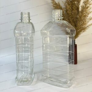 بطری پلاستیکی پت 600 سی سی کتابی دهانه 28