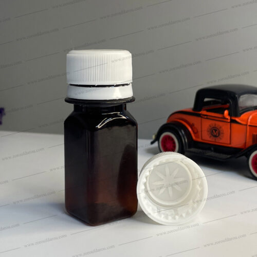 بطری پلاستیکی پت 40 سی سی چهارگوش دهانه 28 - Image 2