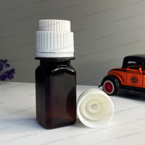 بطری پلاستیکی پت 40 سی سی چهارگوش دهانه 28 - Image 8