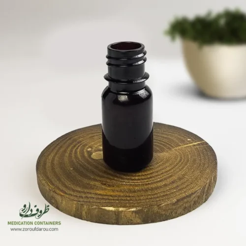 بطری-پلاستیکی-پت-10-سی-سی-گرد-دهانه-18-قهوه-ای-بدون-درب بطری پلاستیکی پت 10 سی سی گرد دهانه 18 قهوه ای بدون درب مناسب برای انواع مایعات