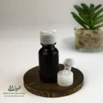 بطری پلاستیکی پت 18 سی سی گرد دهانه 18 قهوه ای درب تاج خروسی مناسب برای انواع مایعات