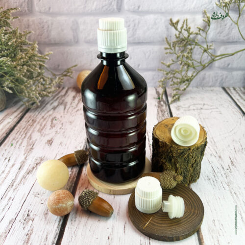 بطری پلاستیکی پت یک لیتری خط‌ دار گرد دهانه 28 - Image 2