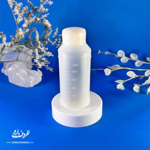 بطر مدرج 120سی سی 5 بطری مدرج 120 سیسی با درب ساده