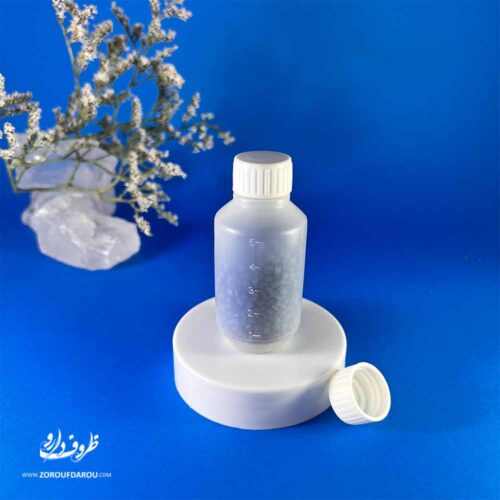 بطر مدرج 50سی سی 4 بطری مدرج پلاستیکی 50 سیسی با درب ساده