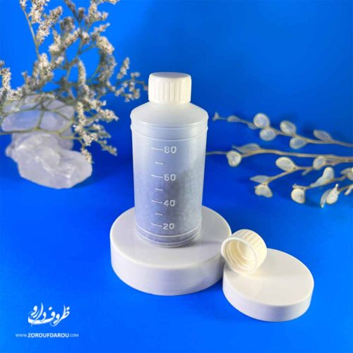 بطر مدرج 80سی سی 9 بطری درب پیچ مدرج 80 سیسی با درب ساده