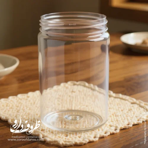 قوطی جار 500 سی سی دهانه 70 - Image 2