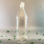 بطری پلاستیکی پت یک لیتری چهارگوش دهانه 28 - Image 4