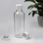 بطری پلاستیکی پت 120 سی سی گرد دهانه 24 درب پلاستیکی معمولی