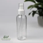 بطری پلاستیکی پت 120 سی سی گرد دهانه 24 پمپ اسپری رقیق پاش